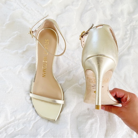 Stuart Weitzman Nudistcurve Heels Size 5 New $475 - Picture 7 of 10